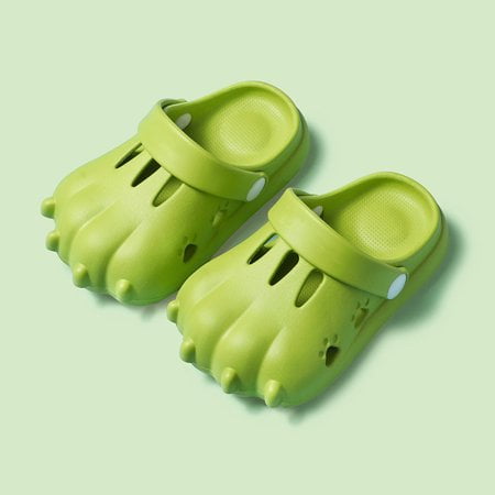 

Children s Summer Sandals Slippers 2IN1 Non-slip Soft Bottom Three-dimensional Dinosaur Paw Shoes Beach Pool Shower Shoes For Girls And Boys
