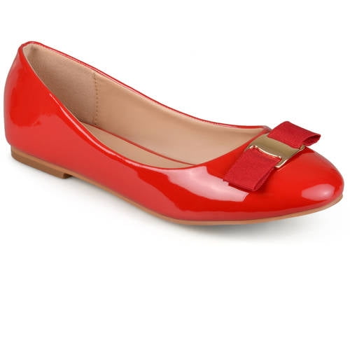 Womens Round Toe Patent Flats - Walmart.com