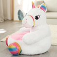 thumbnail image 2 of Sillón de felpa con forma de unicornio para niños de 6 meses a 7 años, 2 of 2