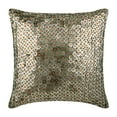 thumbnail image 1 of Silver Shams, Dotted Sequins Sparkly Glitter Pillow Sham, 24x24 inch (60x60 cm) Pillow Shams, Square Silk Pillow Sham, Modern Pillow Shams, Circles & Dots - Exotic Lounge, 1 of 3