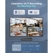 Reolink 4K PoE 8-Channel NVR System, 4 Wired Turret Cameras, 2TB HDD, Smart Detection, RLK8-800D4
