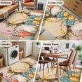 thumbnail image 5 of Area Rugs 2.7'x5', Easter Bunny Eggs Carpet for Living Room Bedroom Dining Room, Spring Tulip Flowers Leaves Country Plants Throw Kitchen Rugs Non Slip Washable Rectangle Indoor Outdoor Rugs, 5 of 8