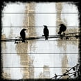 thumbnail image 2 of "Winged Gossip" Painting Print on White Wood, 2 of 7