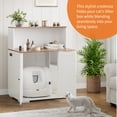 thumbnail image 7 of Gaderth Dog-Proof Modern Cat Litter Box Furniture Enclosure, Cat House with Adjustable Shelf, Charging Station, Storage & Organization Fits Most Self-Cleaning Litter Boxes, 7 of 7