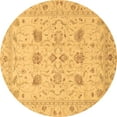 thumbnail image 1 of Ahgly Company Indoor Round Oriental Brown Traditional Area Rugs, 5' Round, 1 of 4