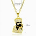 thumbnail image 2 of BESLIME Novelty Necklace Sparkling Hip Hop Necklace Initial Pendant Necklace, 2 of 4