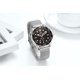 thumbnail image 3 of Reloj mecánico automático luminoso de acero con correa de malla para hombre, 3 of 5