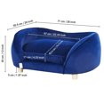 thumbnail image 4 of KFFKFF Pet Couch, Comfortable Sofa for Dogs and Cats, Medium Size, Plush Dog Bed, Supports up to 81 lbs, Navy, 4 of 9