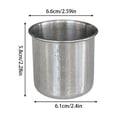 thumbnail image 2 of Stainless Steel Measuring Cup with Graduations, Multi-Purpose Metal Mug for Baking Coffee Soup Camping, Accurate Liquid Measurement Tool for Kitchen and Outdoor Use, D, 2 of 4
