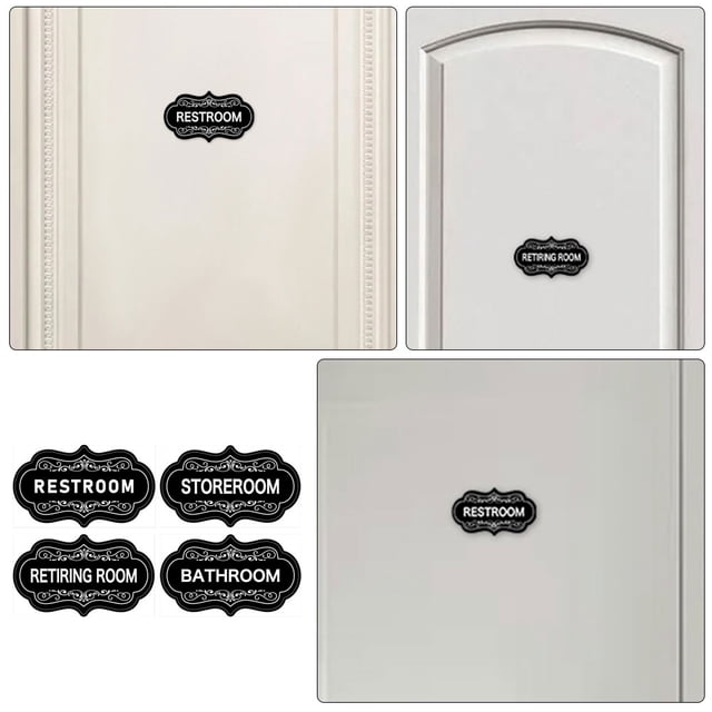 unbranded 4Ud Adhesivas Negras Para Y Almacenamiento Con Letra Visible Y Material Impermeable