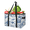 Multicolor 4, variant on Compass Print Reusable Grocery Bags, Foldable Reusable Shopping Bags, Ocean Nautical Themed Collapsible Tote Bag with Reinforced Handles for Kitchen, Picnic