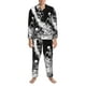 thumbnail image 3 of Fotbe Skeleton Wave Artwork Pijama de Hombre con Estampado de Manga Larga, Conjunto de 2 Piezas, Ropa de Dormir Suave y Cómoda con Bolsillos-Large, 3 of 7
