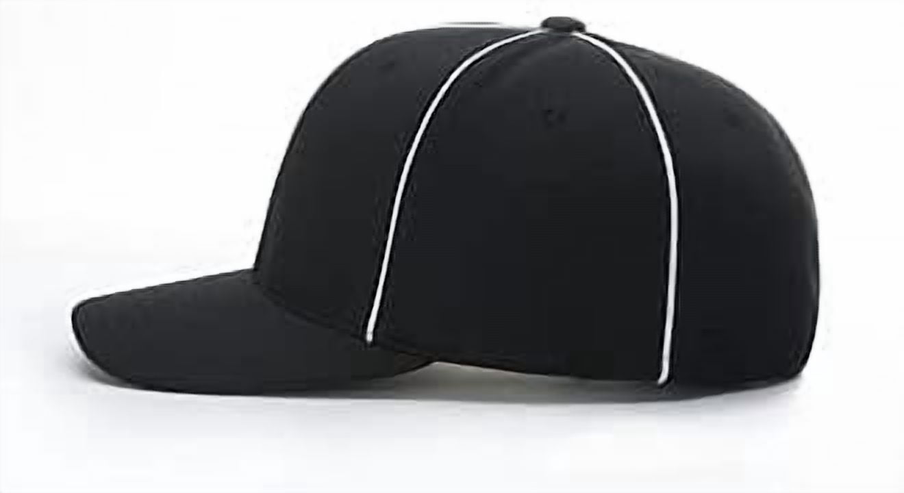 485  Black with White Piping Referee Hat  Football Umpire  Pulse R-Flex Performance
