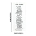 thumbnail image 3 of Marcadores de seguimiento de lectura 2025 | Registro de libros de doble cara | Títulos de pistas, fechas, calificaciones | Cartulina Duradera Reutilizable | Se adapta a 40 libros | Paquete de 6, 3 of 5