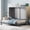 Gray, variant on Queen Size Foldable Murphy Wall Bed, Gray Wall Mounted Hidden Bed with Sturdy Frame, Space Saving Murphy Bed for Guest Room Apartment Home Office