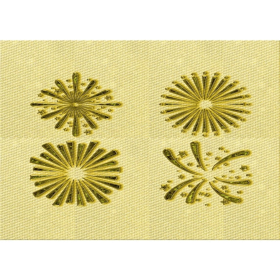 Ahgly Company Machine Washable Indoor Rectangle Transitional Brown Area Rugs, 5' x 8'