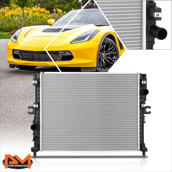 PM PERFORMOTOR for 14-19 Chevy Corvette 6.2L OE Factory Style Aluminum Core Radiator DPI-13453