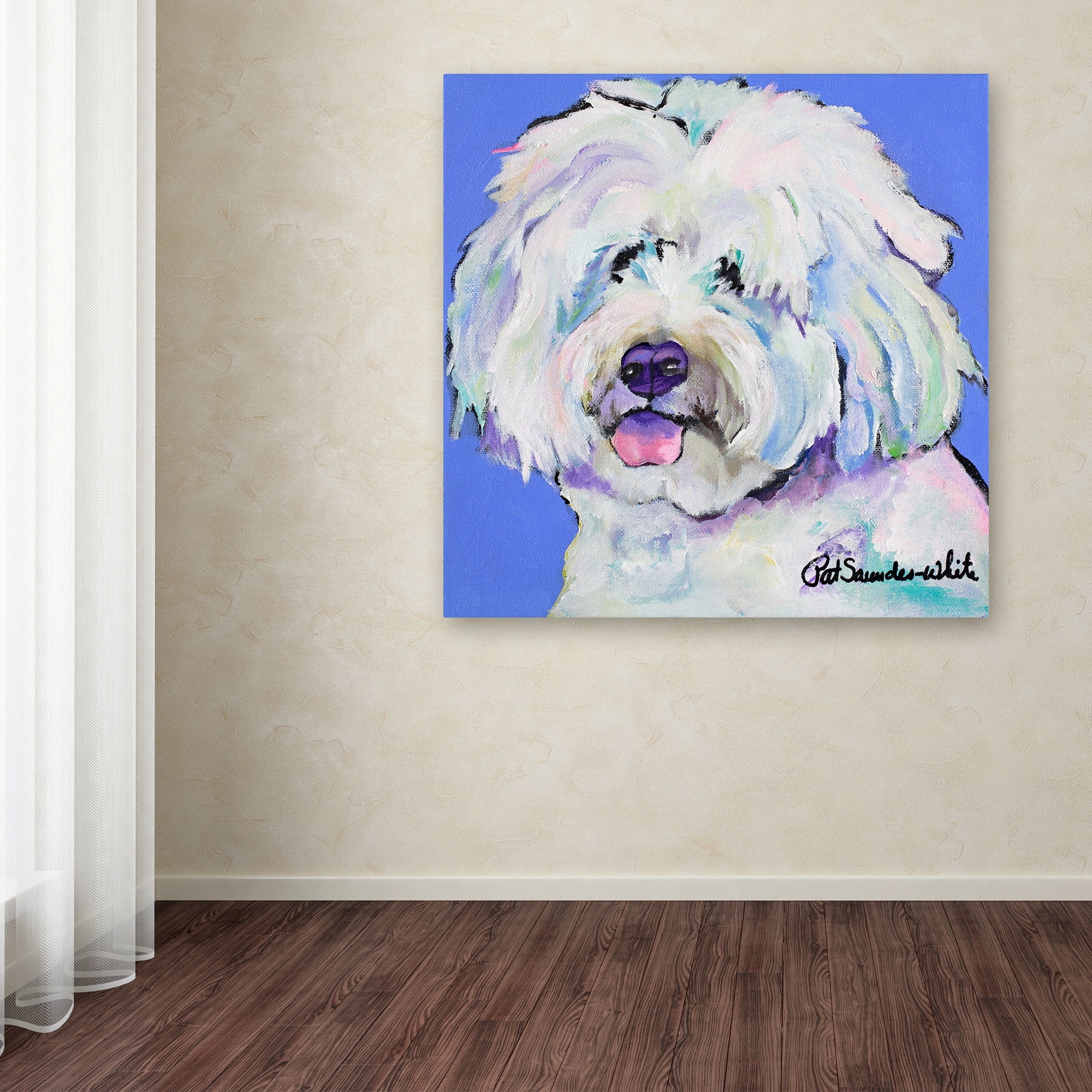 Trademark Fine Art "Champ" Canvas Art by Pat Saunders-White