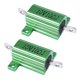 thumbnail image 1 of 2X Verde Resistencia Alambre Bobinado Montado Chasis de Aluminio 10W 10 Ohm 5%, 1 of 5