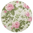 thumbnail image 2 of Round Grid Placemat ,One Sizex1, Round Placemat, PVC Plate Mat，15.4 Inch Non-Slip and Heat Resistant, Table Placemat, Dining Room Placemat Pretty Pink Rose, 2 of 7