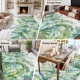thumbnail image 6 of Area Rug 60×96in, Summer Tropical Plants Floor Carpet Living Room Rug, Farm White Wood Board Non-Slip Welcome Mat Indoor Rugs for Bedroom Dining Room, 6 of 9