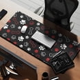 thumbnail image 2 of Long Mouse Pads for Desk,Paw Prints and Bones Desk Mats on Top Of Desks, Desk Mouse Pad Extra Large with 3mm Non-Slip Base and Stitched Edge for Gaming,Office,Work,Home 35.4"x15.7", 2 of 6