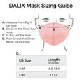 thumbnail image 3 of DALIX Cloth Face Mask Reuseable Washable in Pink Made in USA - S-M Size (10 Pack), 3 of 4