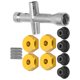 thumbnail image 5 of Rueda de 12 mm, Adaptador Hexagonal de 5 mm de espesor, Llave Cruzada, Juego de Tuercas antideslizantes M4, Rendimiento Mejorado para Coche RC 1 10, 5 of 7
