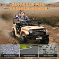 thumbnail image 6 of Qaba 12V Ride On Truck, Battery Powered Kids Electric Car with Spring Suspension, Remote, 3 Speeds, LED Headlights, Horn, USB Music, Khaki, 6 of 10
