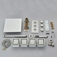 thumbnail image 5 of Zovajonia Luxury Brushed LED Shower Head Combo System Faucet Set Massage Body Jets Sprayer, 5 of 8