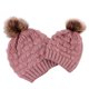 thumbnail image 3 of 2 juegos de gorras para padres e hijos, gorro de pompón para á y bebé, gorro de invierno, gorro de punto cálido Zulema Sombrero abrigado de mamá y niños, 3 of 8