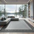 thumbnail image 2 of ODIKA 8'x10' Washable Area Rug Durable, Non-Slip Greek Key Border Interlocking Meander Motif Symmetry Mythology for Living Room, Under Sectional, Family, 2 of 7