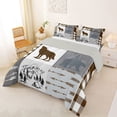 thumbnail image 2 of Feelyou Wildlife Wolf Queen Comforter Set, Camping Bedding Comforter Set, 3pcs, 2 of 7