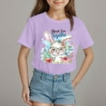 thumbnail image 2 of Tkrady Toddler Girls Summer New Easter Casual Cute Print Short Sleeve Crewneck T Shirt Tops, Sizes 1-14 Years, 2 of 5