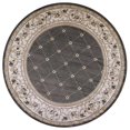 thumbnail image 1 of HomeRoots 352692 7 ft. 10 in. Round Polypropylene Grey & Ivory Area Rug, 1 of 1