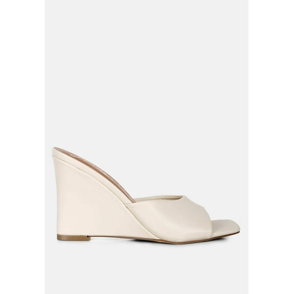 Shiloy Recycled Faux Leather Wedge Sandals