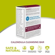 Terrasil Calendula Soap with Natural Ingredients Gently Cleans and Hydrates Skin, Helps Calms Eczema (75gm Bar)