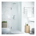 thumbnail image 3 of Passion Series 24 in. x 70 in. H Hinged Frameless Shower Door in Chrome with Tsunami Guard Tempered Glass and Handle, 3 of 11