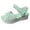 Mint Green, variant on Aayomet Flat Sandals for Women Ladies Fashion Summer Color Blocking Open Toe Hook Loop Thick Wedge Heel Sandals,Mint Green 7