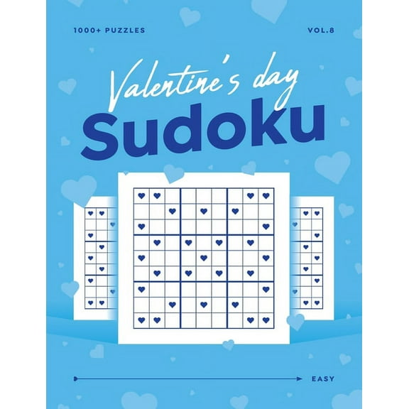 Valentine's Day Sudoku vol.8: 1000  Easy Sudoku Puzzle Book For Adults - Valentine Gift For Her or Him