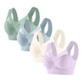 thumbnail image 3 of Ahdbta 4 Pack/5 Pack Womens Comfort Lightweight Wireless Bras Posture Correcting Bra Plus Size Full Coverage Soft Everyday Bra, 3 of 3