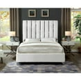thumbnail image 5 of Enzo White Velvet Queen Bed-Color:White Velvet,Style:Contemporary, 5 of 6