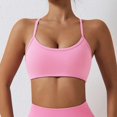thumbnail image 1 of Sujetador deportivo cruzado en la espalda para mujer, Top deportivo de alto soporte, sujetador de realce para Yoga, Top corto de gimnasia, ropa interior deportiva para correr, ropa deportiva, 1 of 5