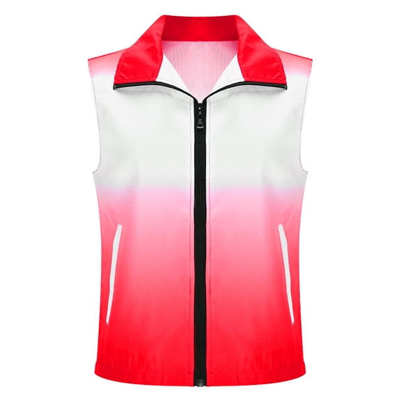 purcolt Womens Lightweight Fishing Vests Gradient Color Casual Sleeveless Full Zip Outdoor Waistcoats with Pockets