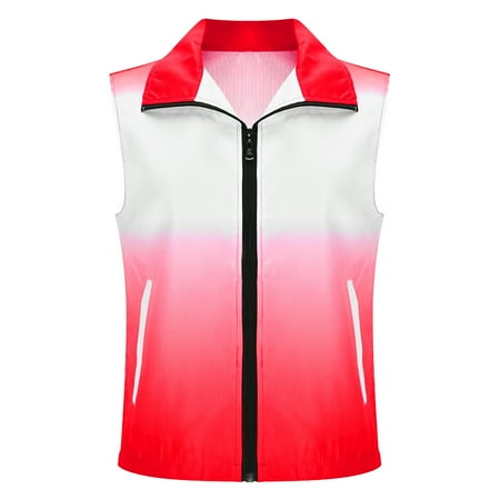 FRSASU Women s Lightweight Softshell Vest Windproof Sleeveless Jacket for Golf Running Travel Hot Pink