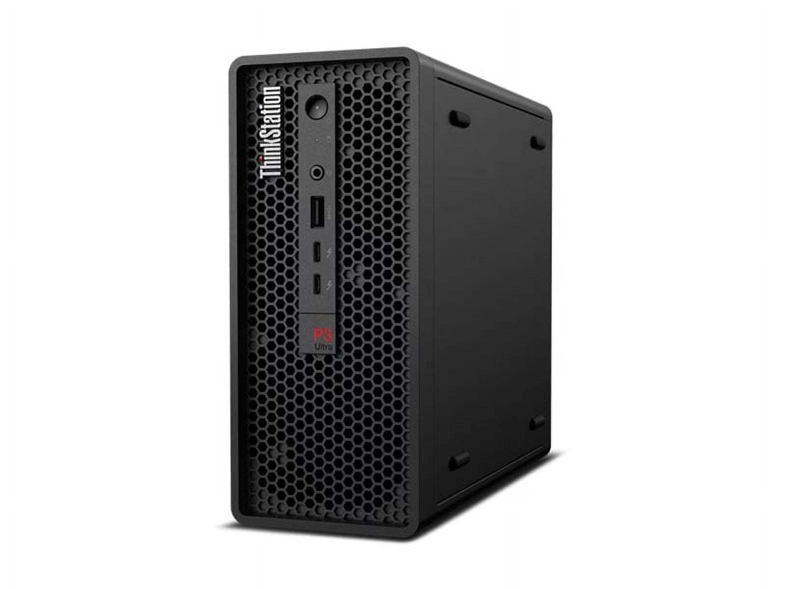 Lenovo ThinkStation P3 Ultra 30HA - MT 1 x Core i9 i9-14900 / up to 5.8 GHz - vPro Enterprise - RAM 64 GB - SSD 2 TB - TCG Opal Encryption, NVMe, Performance - T1000 - Gigabit Ethernet, 2.5 Gigabit Ethernet, IEEE 802.11ax (Wi-Fi 6E) - Win 11 Pro - monitor: none - keyboard: English - Lenovo TopSeller - with 3 Years Lenovo Premier Support