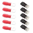 thumbnail image 1 of Miulika 10x Black+Red Copper Tube Terminals Battery Cable Lugs Crimps w/ Caps 25mm², 1 of 9