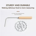 thumbnail image 4 of Rosette Cookie Maker | Aluminum Alloy Frying MoldS with Detachable Wooden Handle | Traditional Holiday Dessert & Snack Tool | 4.7 Inch Home Baking Gadget, 4 of 11