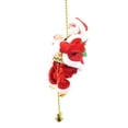 thumbnail image 4 of Adornos de regalo de decoración navideña creativa, carro de tracción de ciervos de Navidad, cuentas de escalada, música eléctrica, escalera de escalada de Papá Noel, 4 of 4