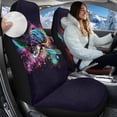 thumbnail image 2 of Uorisanigo Car Seat Cover Front Seats Only Full Set of 2, Soft Comfort Turtle Print High Back Seat Covers for Cars, SUVs Pick-up Truck, Universal Auto Interior Accessories, 2 of 7